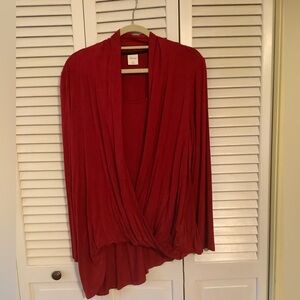 Soma faux wrap asymmetrical top